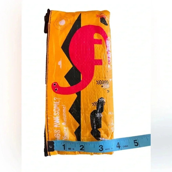 Blue Q Dinosaur “Who’s Awesome? You’re Awesome!” Pencil Case - Picture 6 of 8